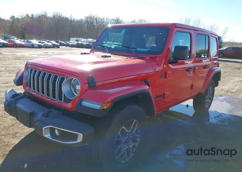 2025 Jeep Wrangler 4-Door Sahara 4X4 from USA, damaged, VIN 1C4PJXEN8SW528667